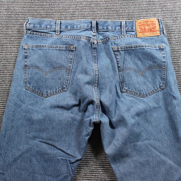 Levi’s 505 Jeans Men's 40x30 Blue Regular Straight Medium Wash - Picture 5 of 10
